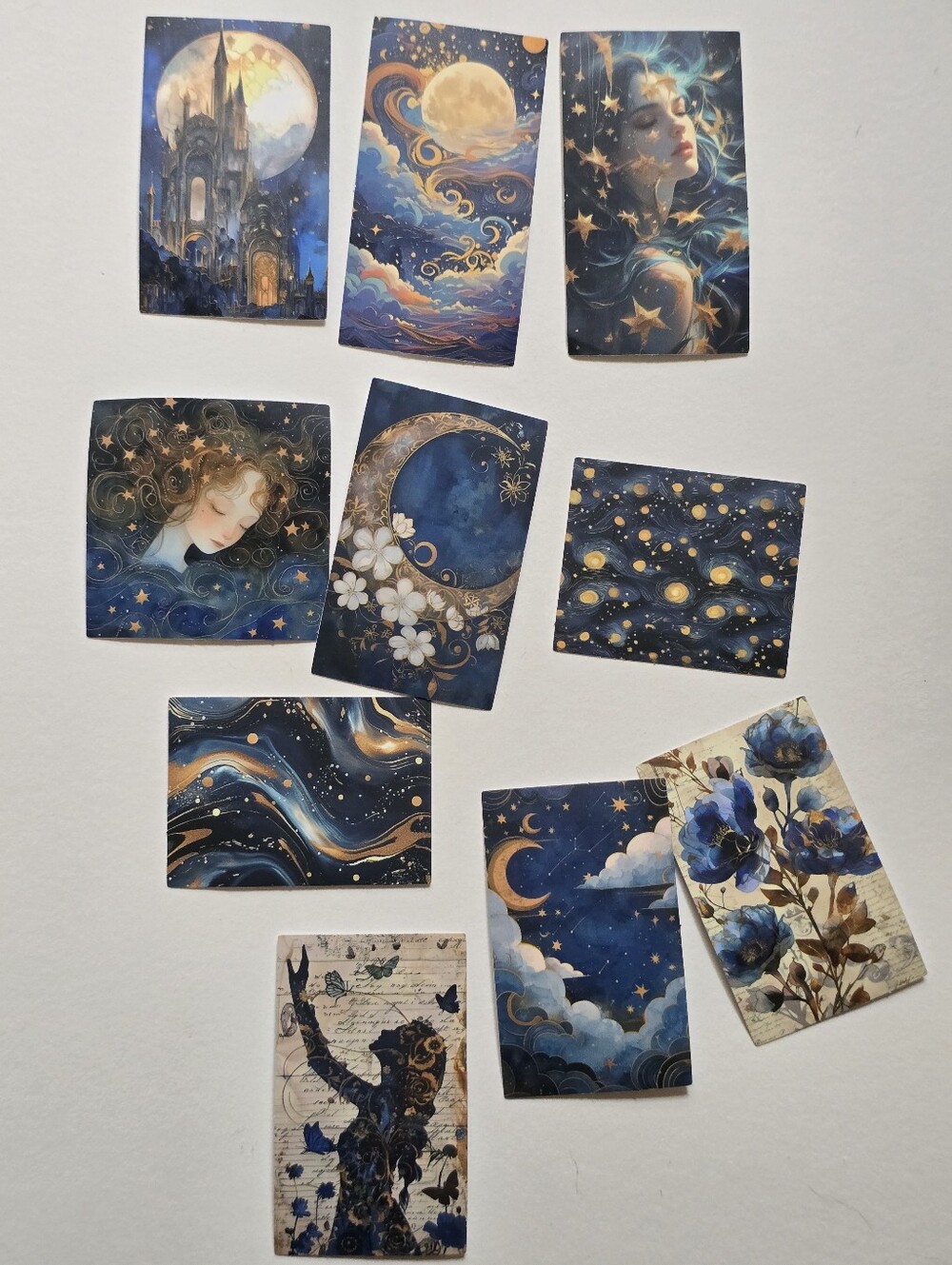 Celestial Blue Art Sticker Set
